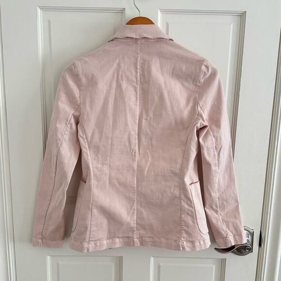 Frank & Eileen Dublin Italian Performance Denim Blazer Jacket in Pink Size XS - Picture 5 of 8
